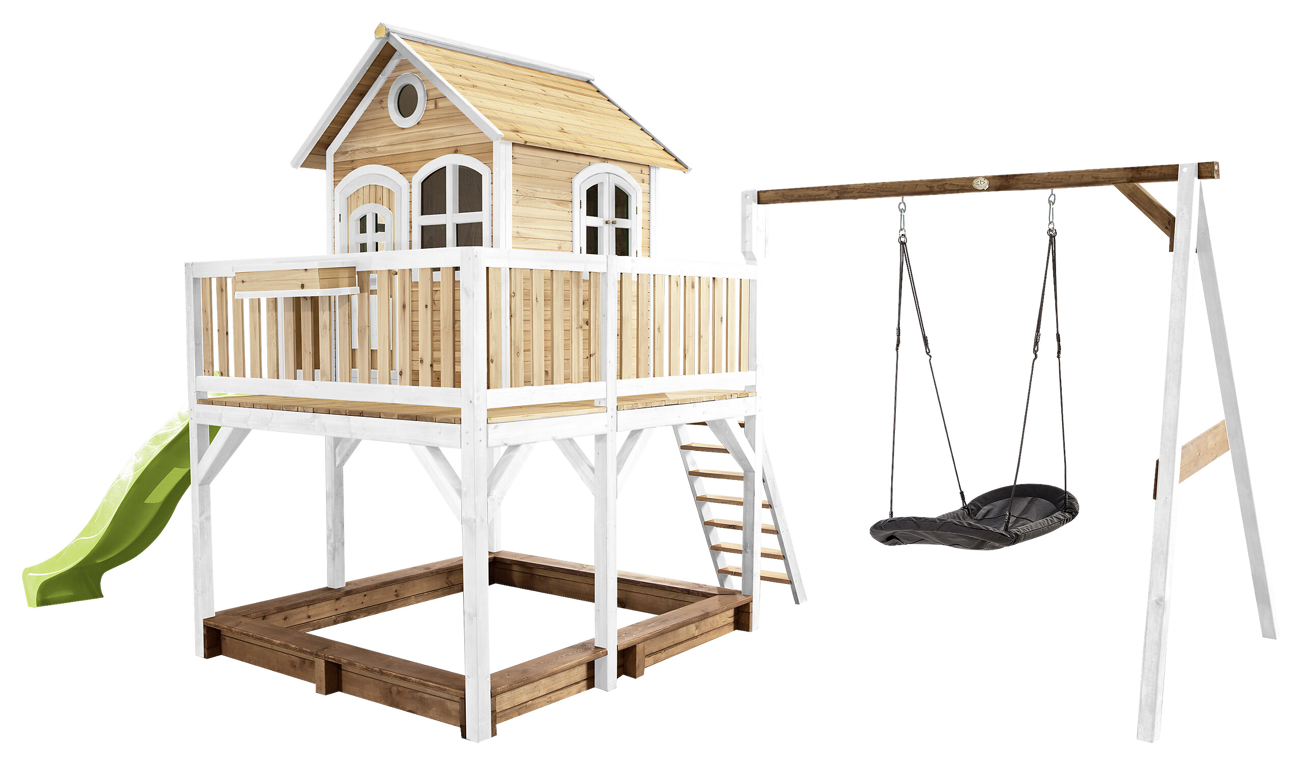AXI Spielhaus Liam braun B/H/L: ca. 613x291x277 cm