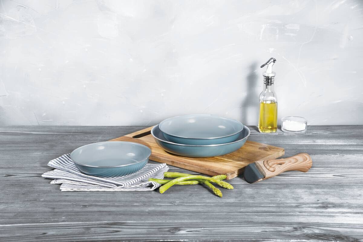 BERGNER Pfannenset CLICK & COOK silber Aluminium 4 tlg.