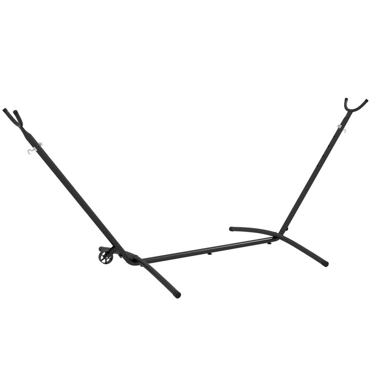 Outsunny Hängemattengestell schwarz Polypropylen B/H/L: ca. 120x290x115 cm