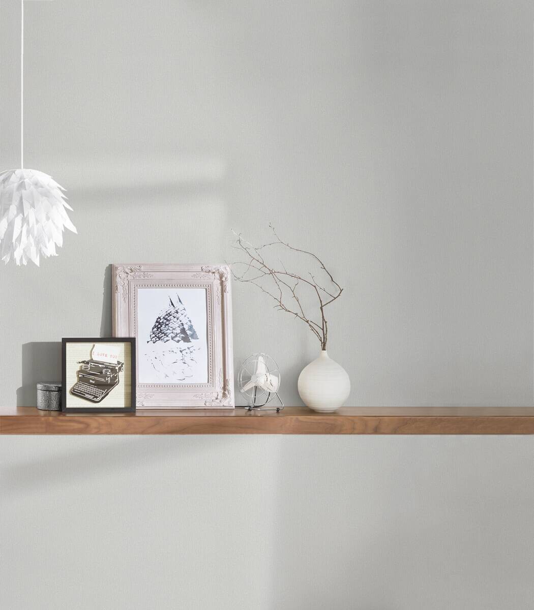 A.S.Creation Vliestapete Trendwall 2 Uni grau B/L: ca. 53x1005 cm