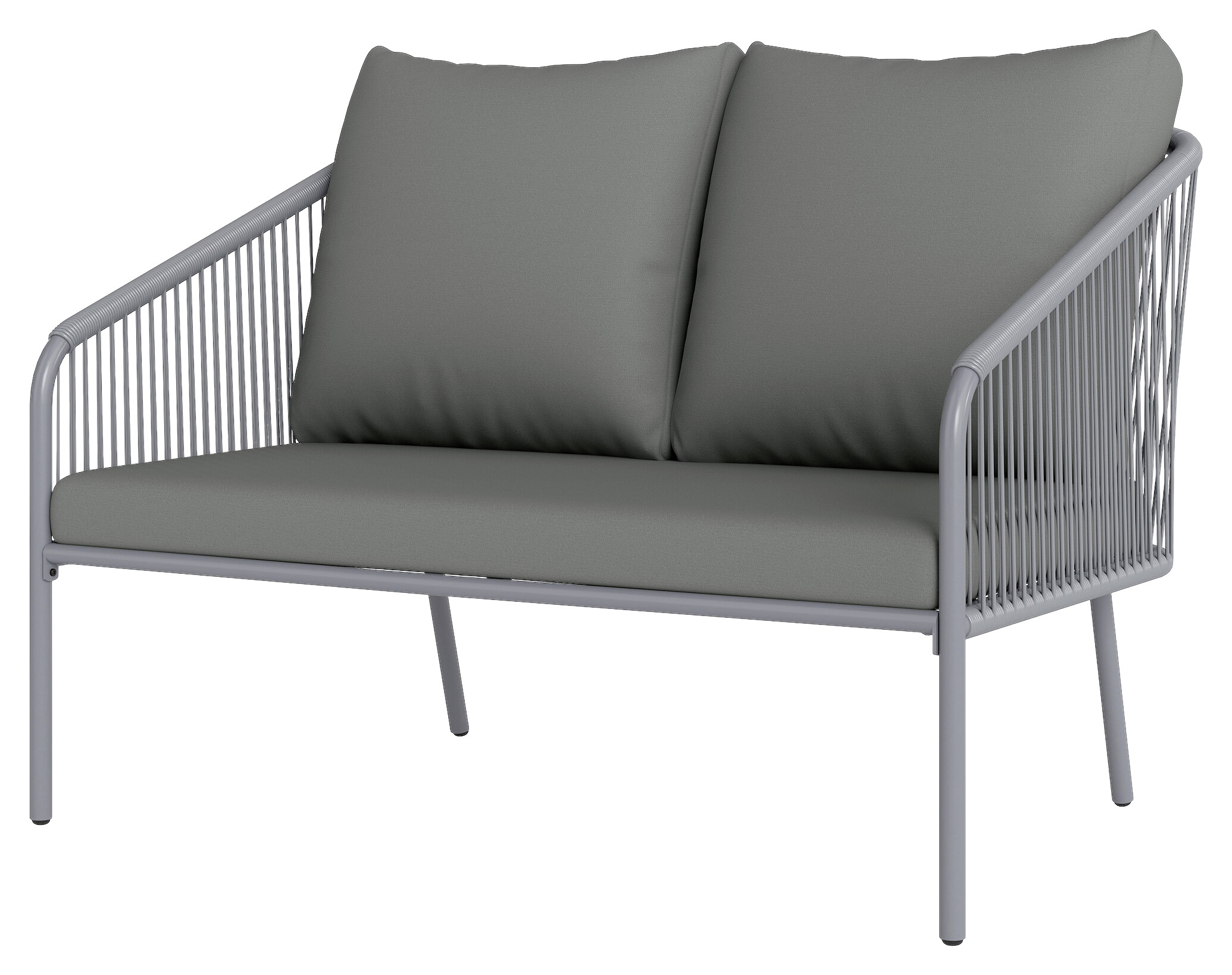 Outsunny Gartenmöbel grau Polyethylen B/H/L: ca. 72x76x112 cm