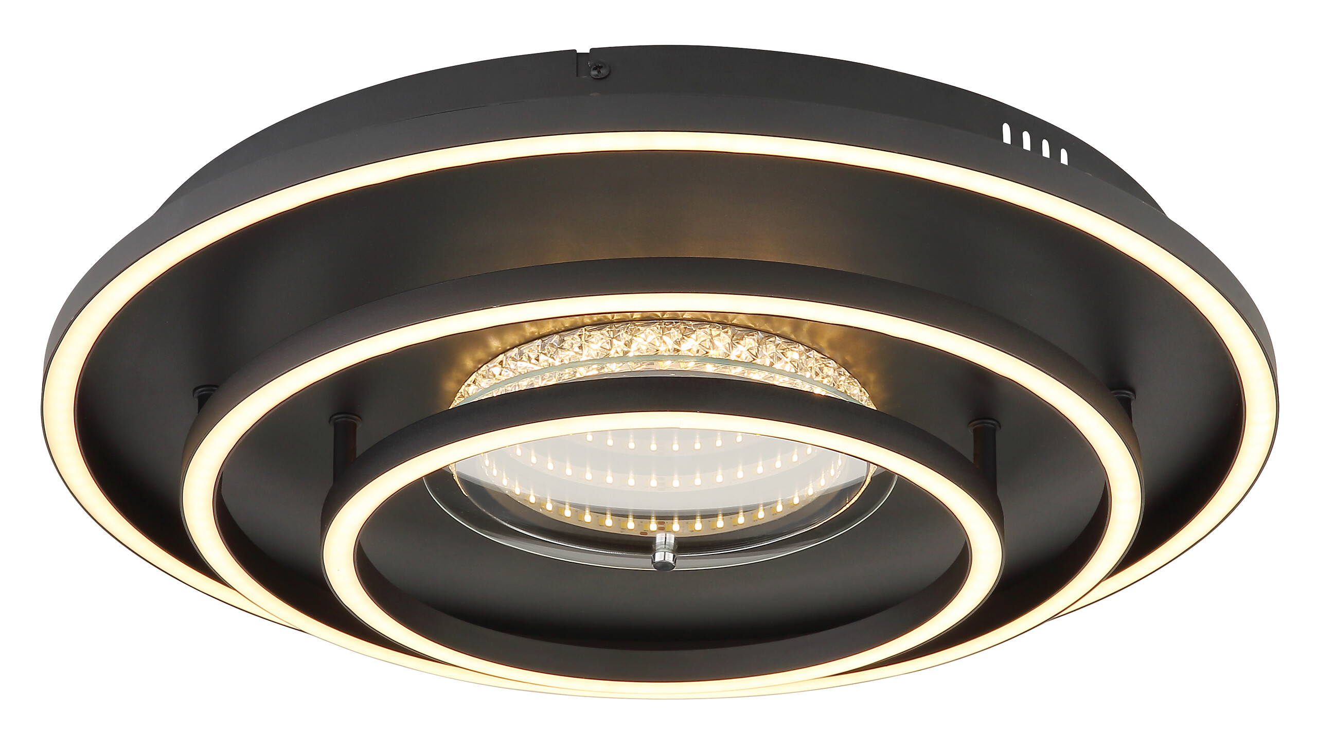 GLOBO Deckenleuchte mattschwarz Metall Aluminium H/D: ca. 10,8x51,1 cm 1 Brennstellen