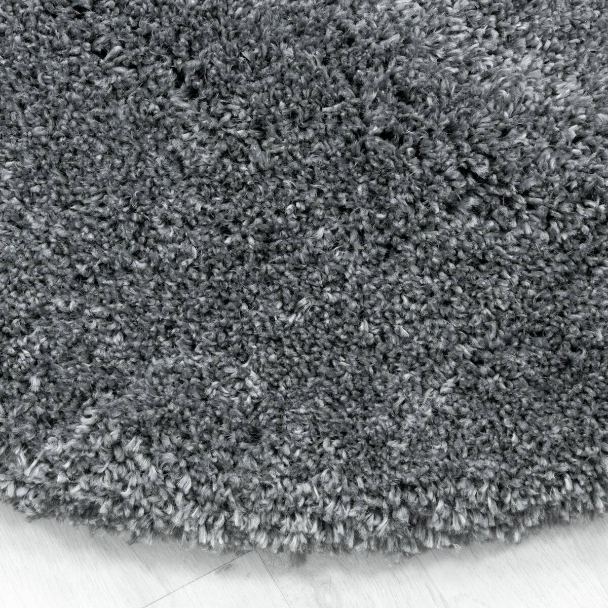 Ayyildiz Teppich FLUFFY hellgrau D: ca. 80 cm