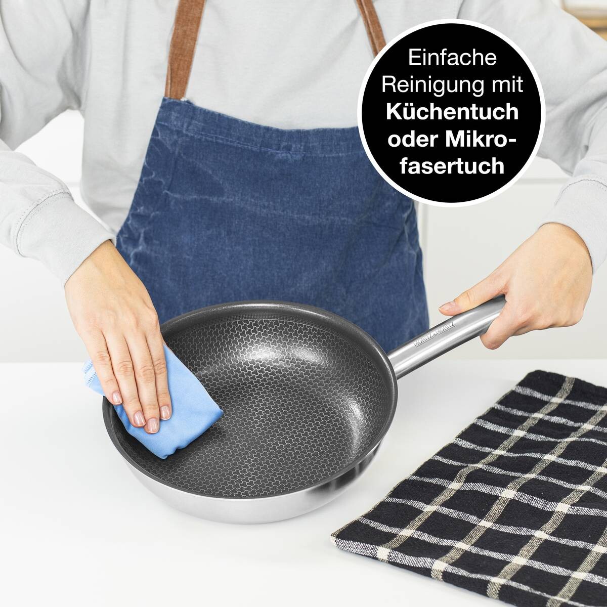 Moritz & Moritz Pfanne silber Edelstahl