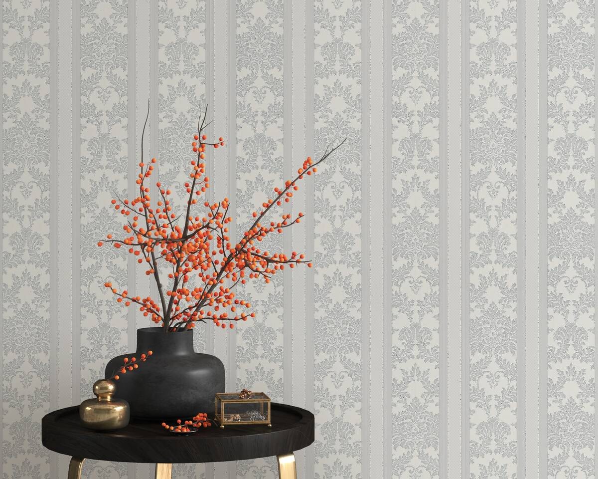 Erismann Vinyltapete Ornament grau B/L: ca. 53x1005 cm Erismann Vinyltapete Ornament grau B/L: ca. 53x1005 cm