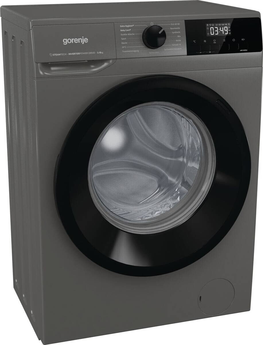 Gorenje Waschmaschine WNHEI84APSA/DE titanfarbig B/H/T: ca. 60x85x54 cm ca. 8 kg
