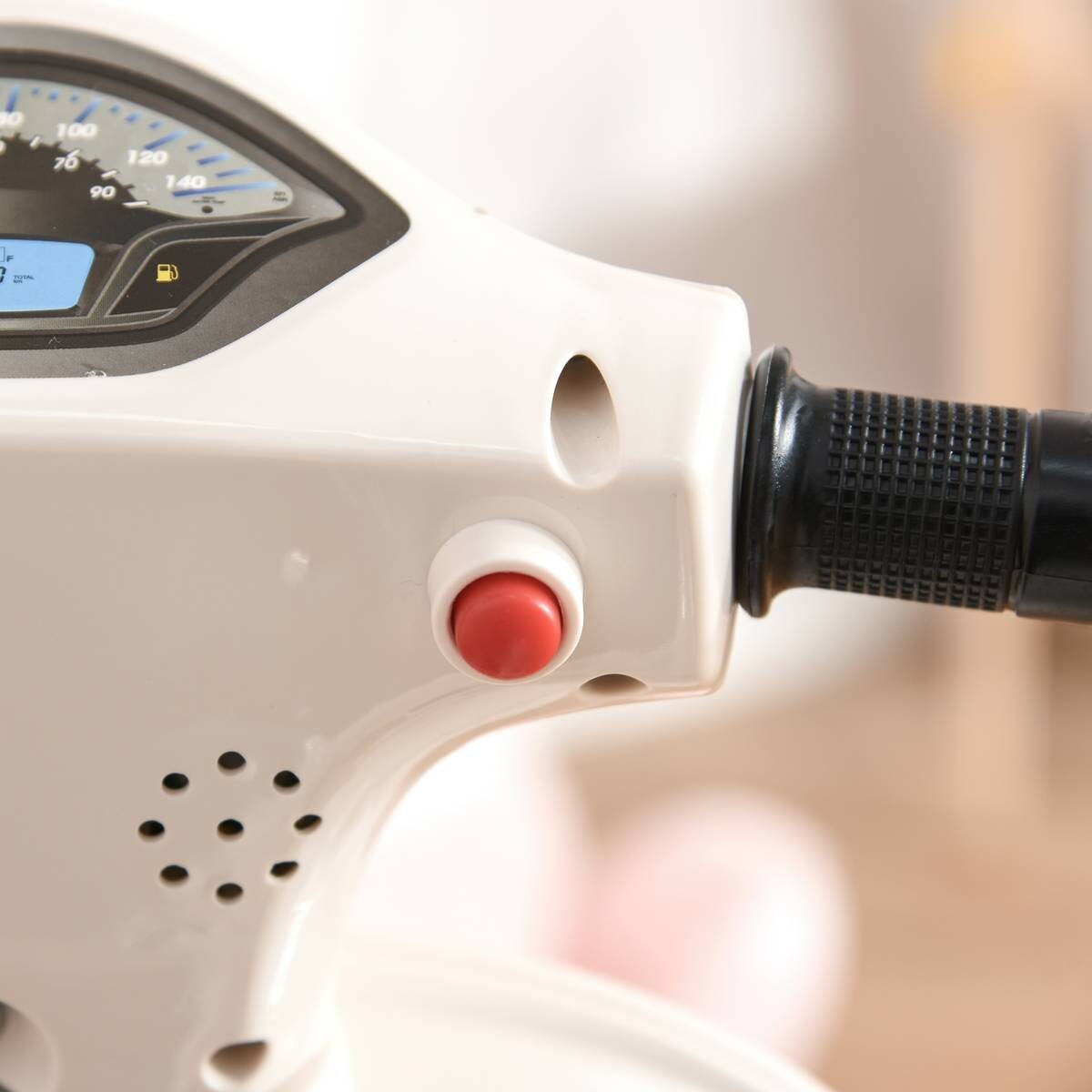 HOMCOM Elektrisches-Kindermofa weiß B/H/L: ca. 38x52x66,5 cm