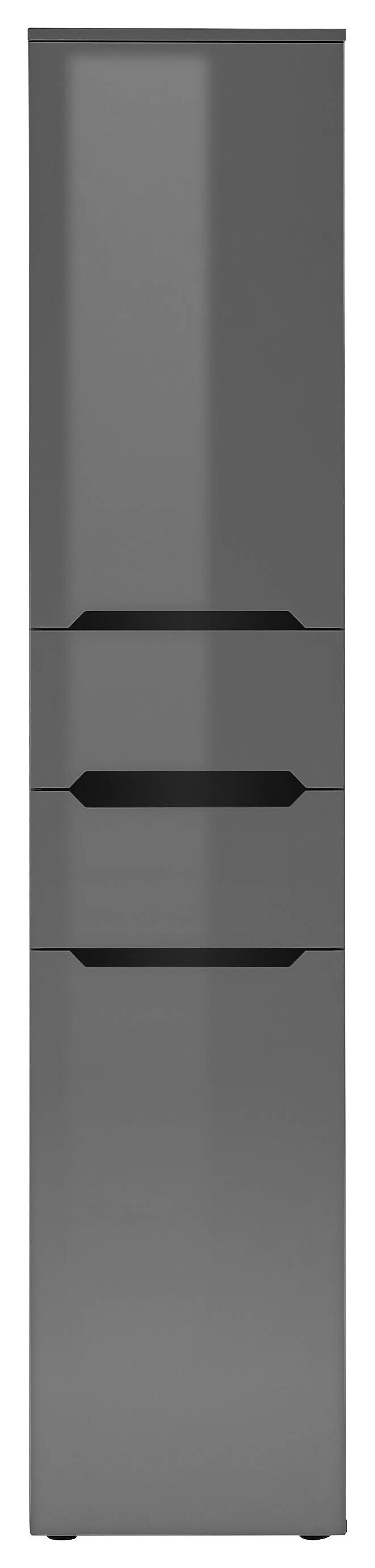 Hochschrank Ibiza anthrazit matt anthrazit Hochglanz B/H/T: ca. 40x190x30 cm