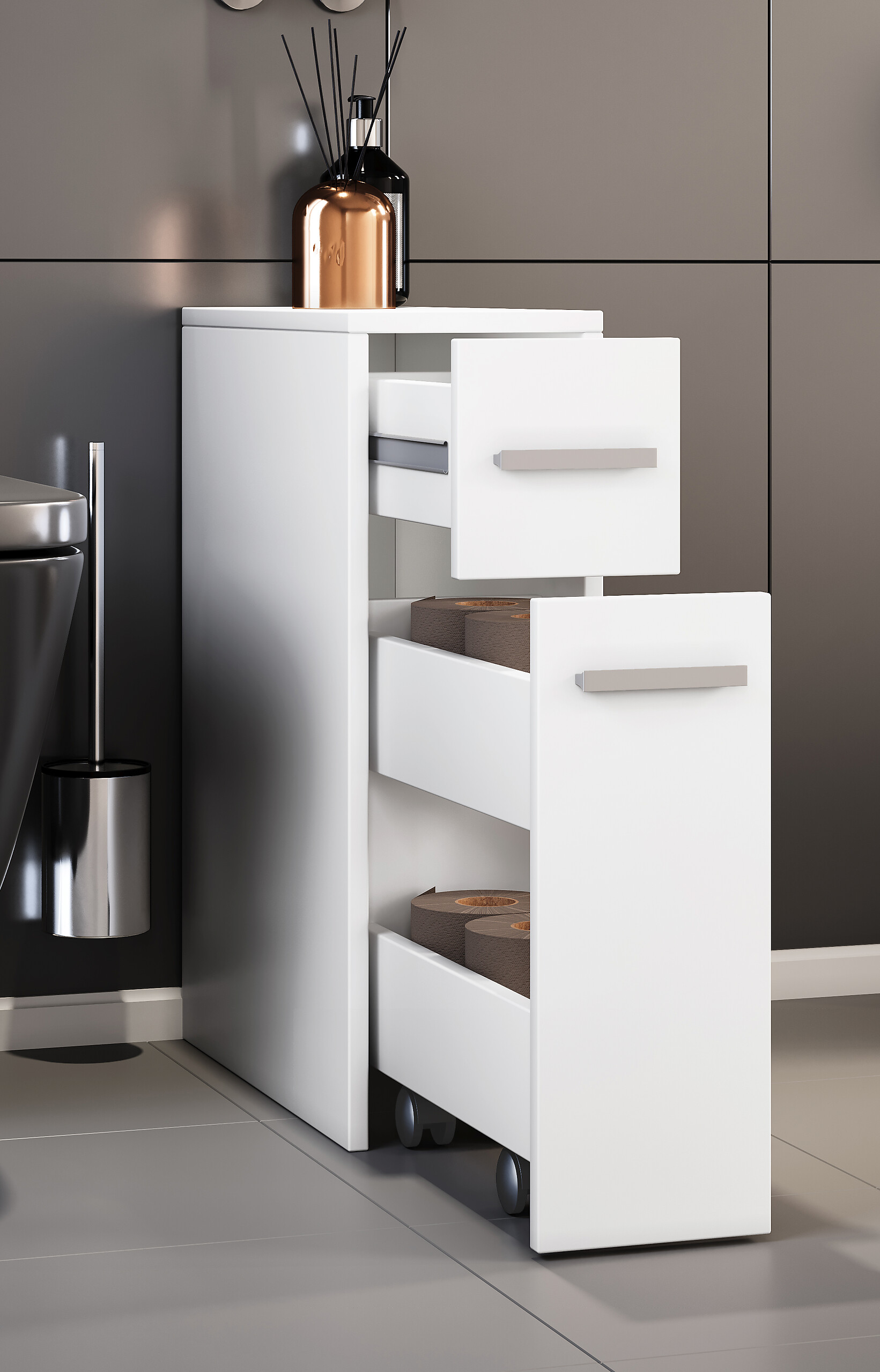 Unterschrank Zalo weiß B/H/T: ca. 20x61x45 cm