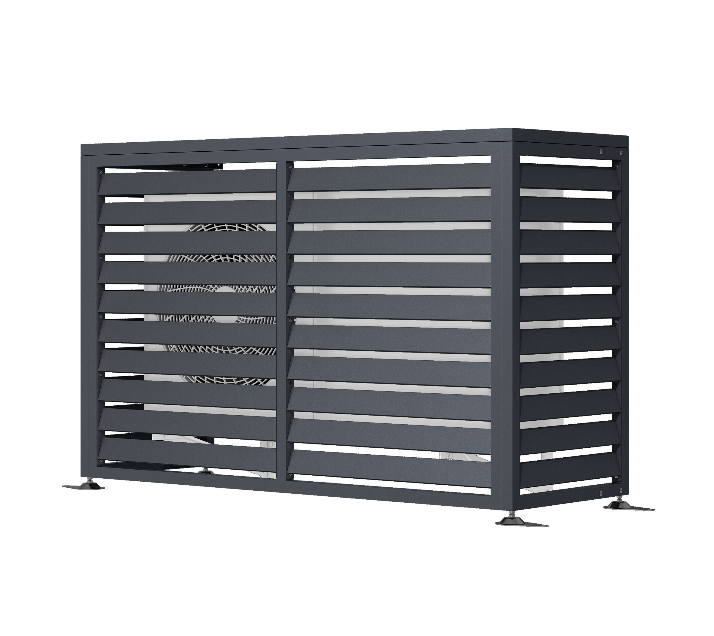 Westmann Verkleidung Wärmepumpe Boxa anthrazit B/H/L: ca. 140x97x56 cm