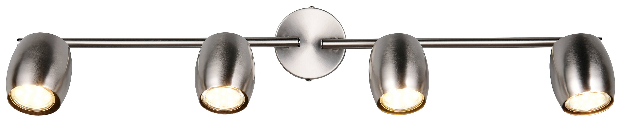 Reality Leuchten Spots Nancy nickel matt Metall B/H/L: ca. 70,5x15,5x8 cm GU10 4 Brennstellen
