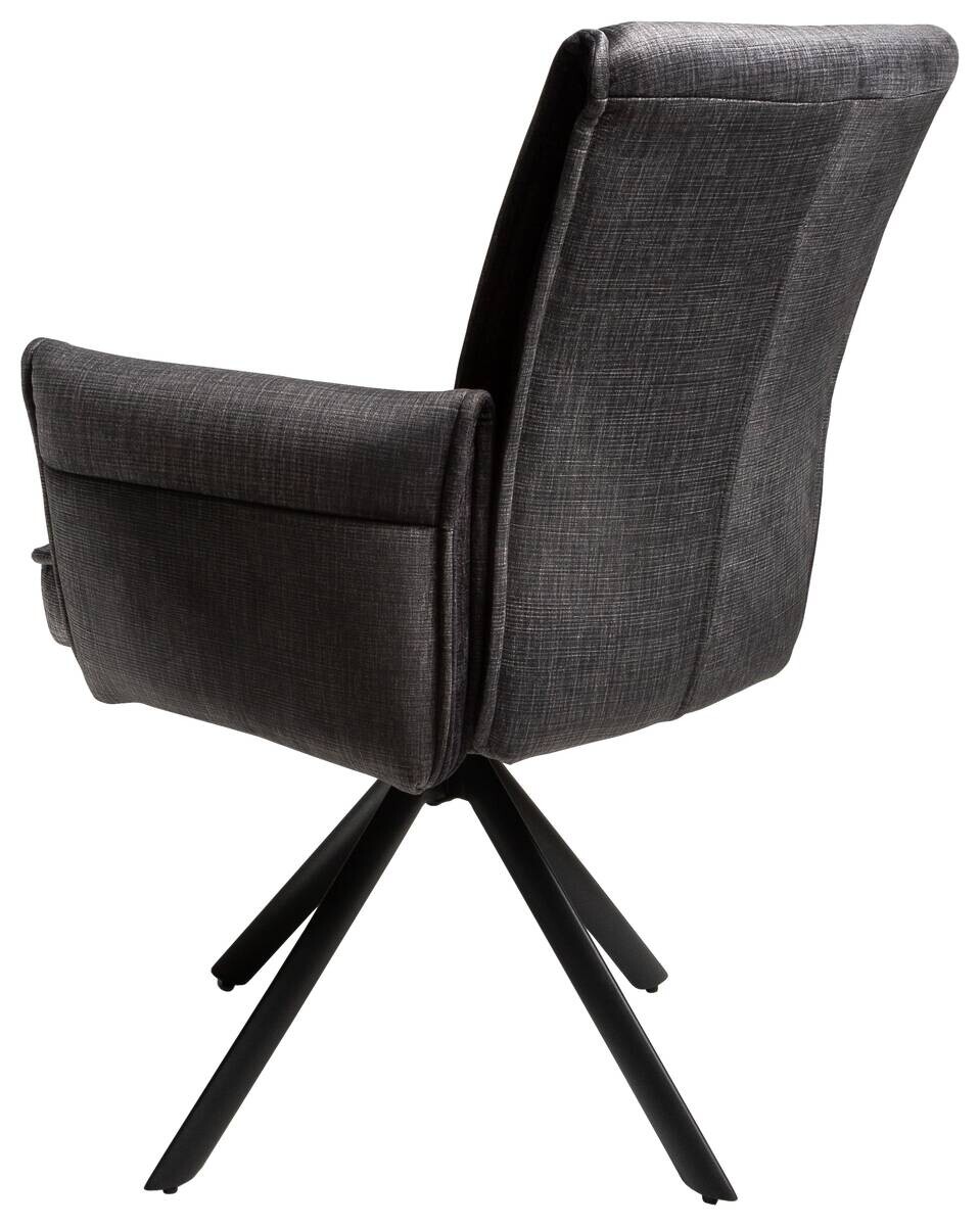 Armlehnstuhl Renate grau Samt B/H/T: ca. 59x92x67 cm