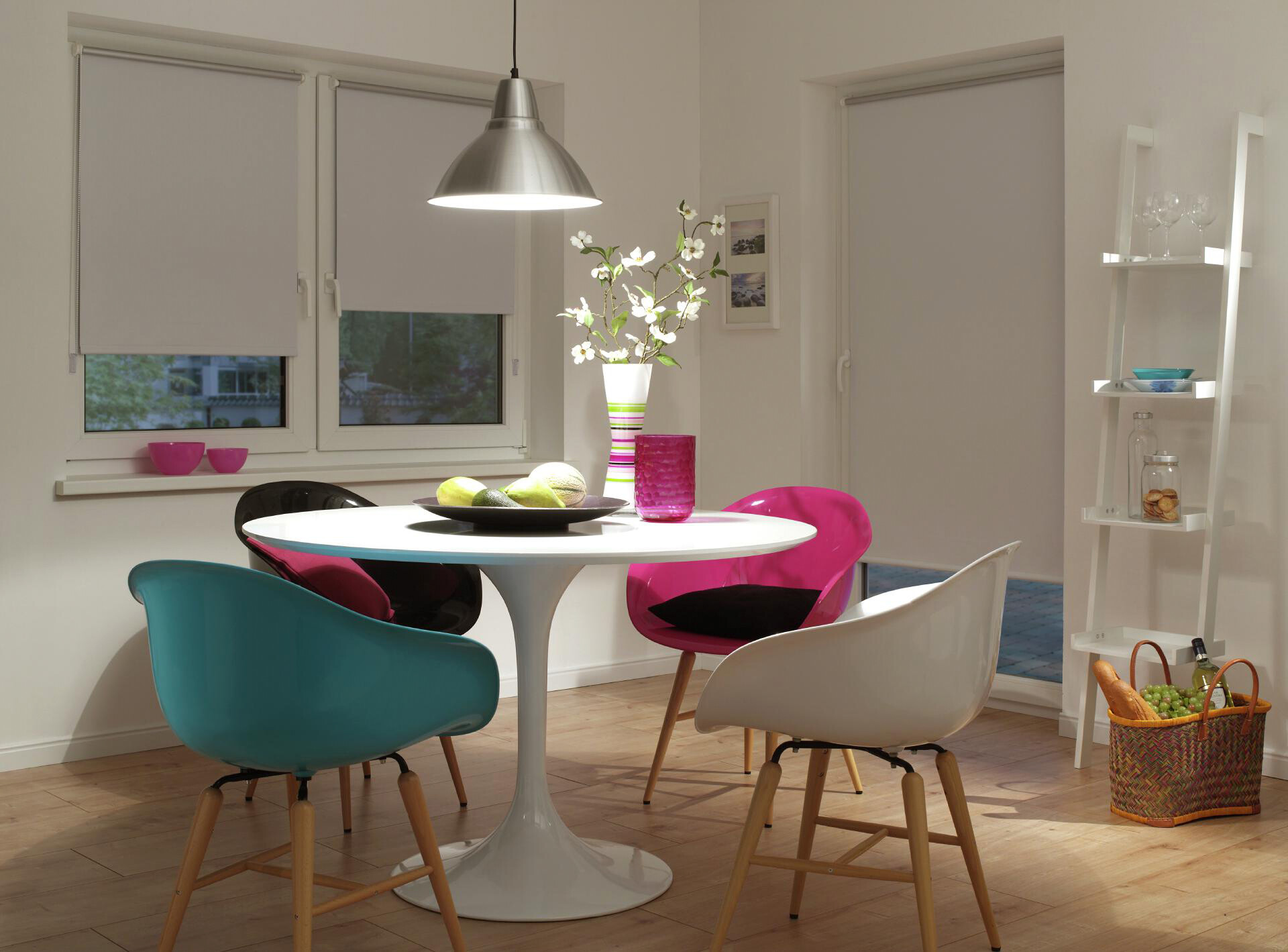 Thermo_Klemmrollo_VD weiß B/L: ca. 45x150 cm