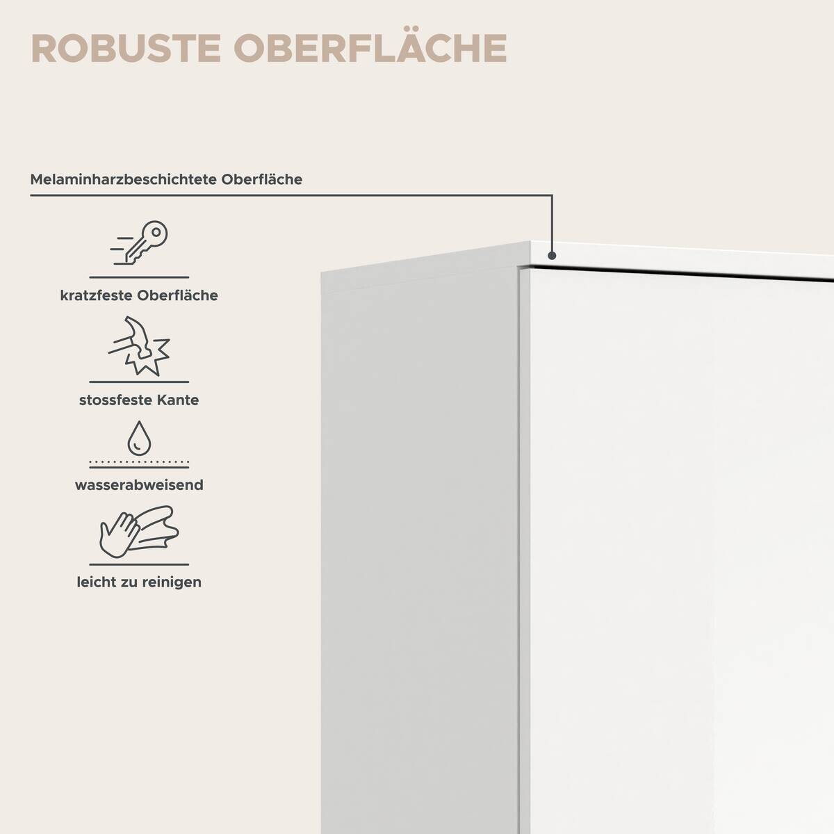 Garderobe PROJEKT X weiß weiß Hochglanz B/H/T: ca. 232x191x37 cm