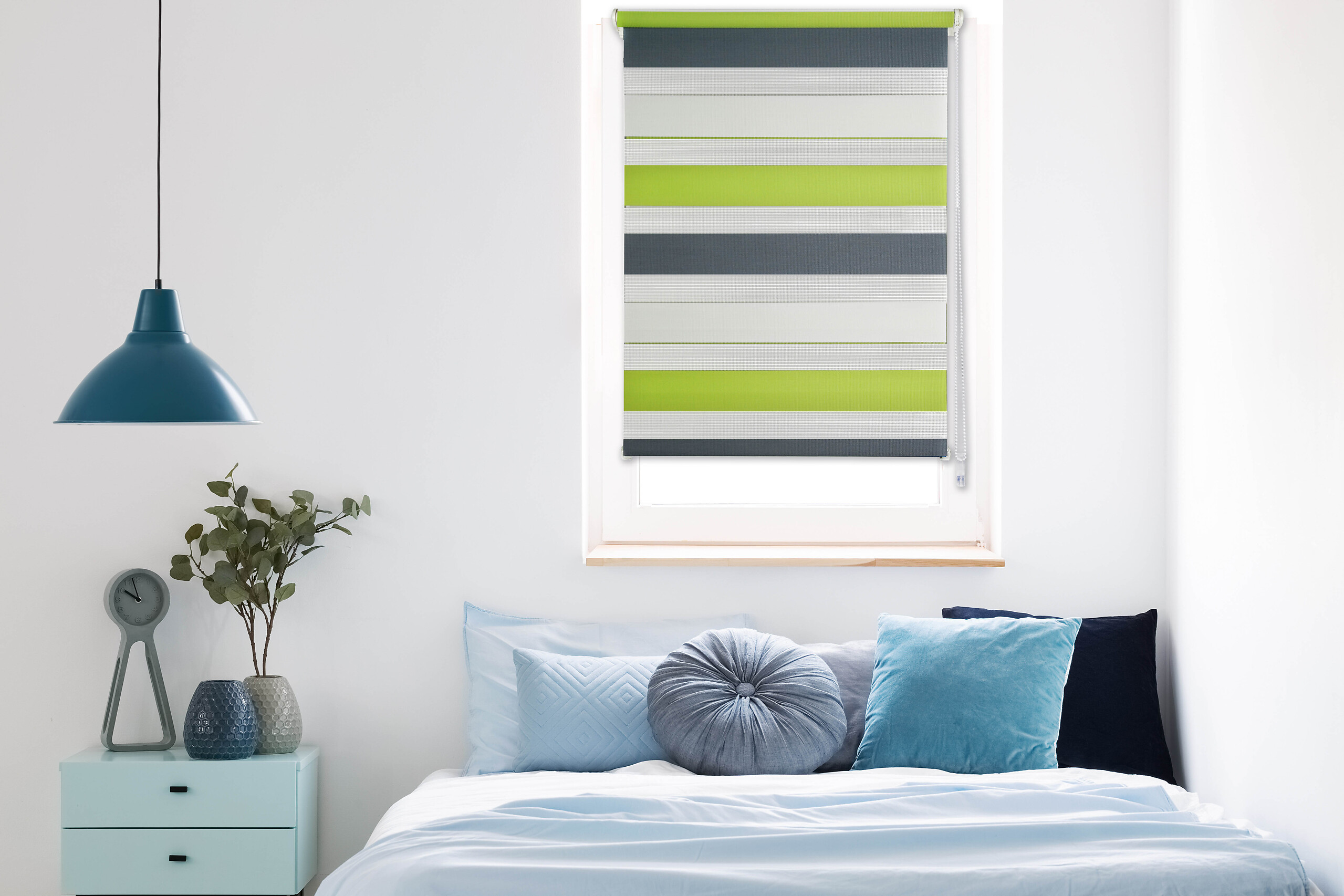 Doppelrollo Just-Triple grün B/L: ca. 80x160 cm