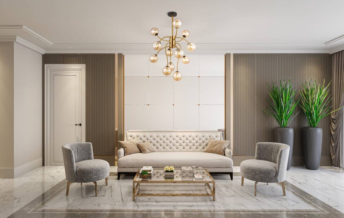 GLOBO Deckenleuchte gold messing amber Metall Glas H/D: ca. 93x62 cm G9 12 Brennstellen