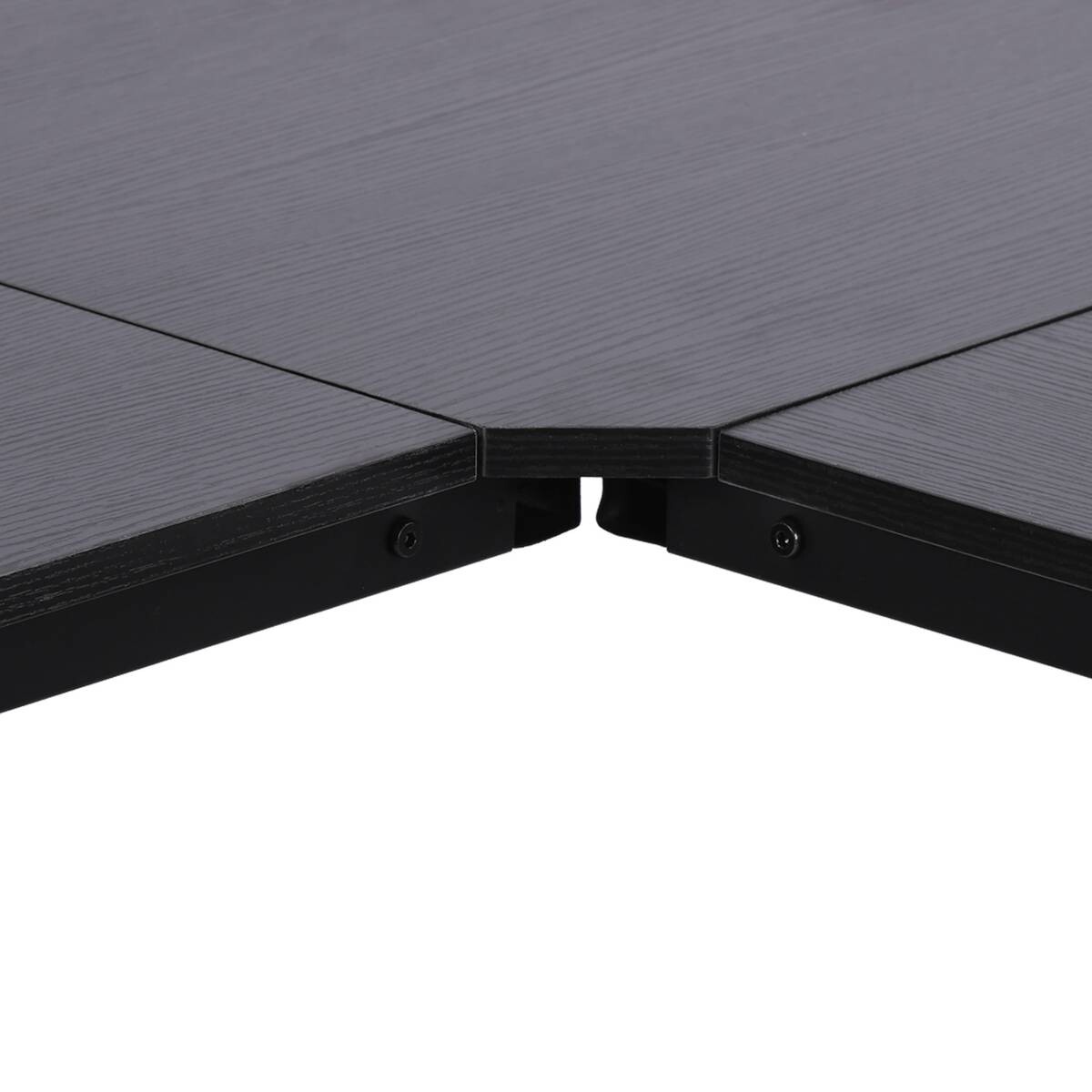 Computertisch 836-122BK schwarz B/H/L: ca. 150x76x150 cm