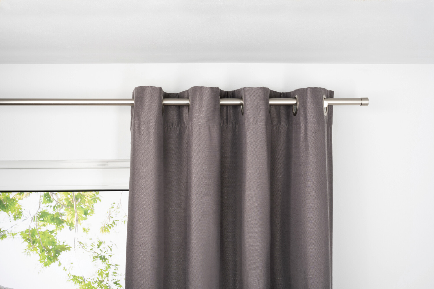 Ösenvorhang BALANCE grau B/L: ca. 135x245 cm