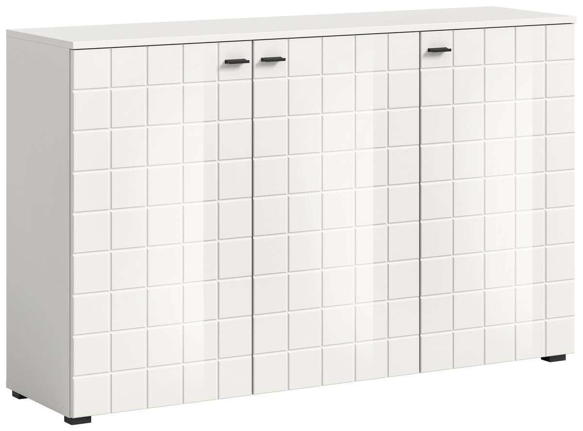 Sideboard Monte weiß weiß Hochglanz B/H/T: ca. 138x86x37 cm Sideboard Monte weiß weiß Hochglanz B/H/T: ca. 138x86x37 cm