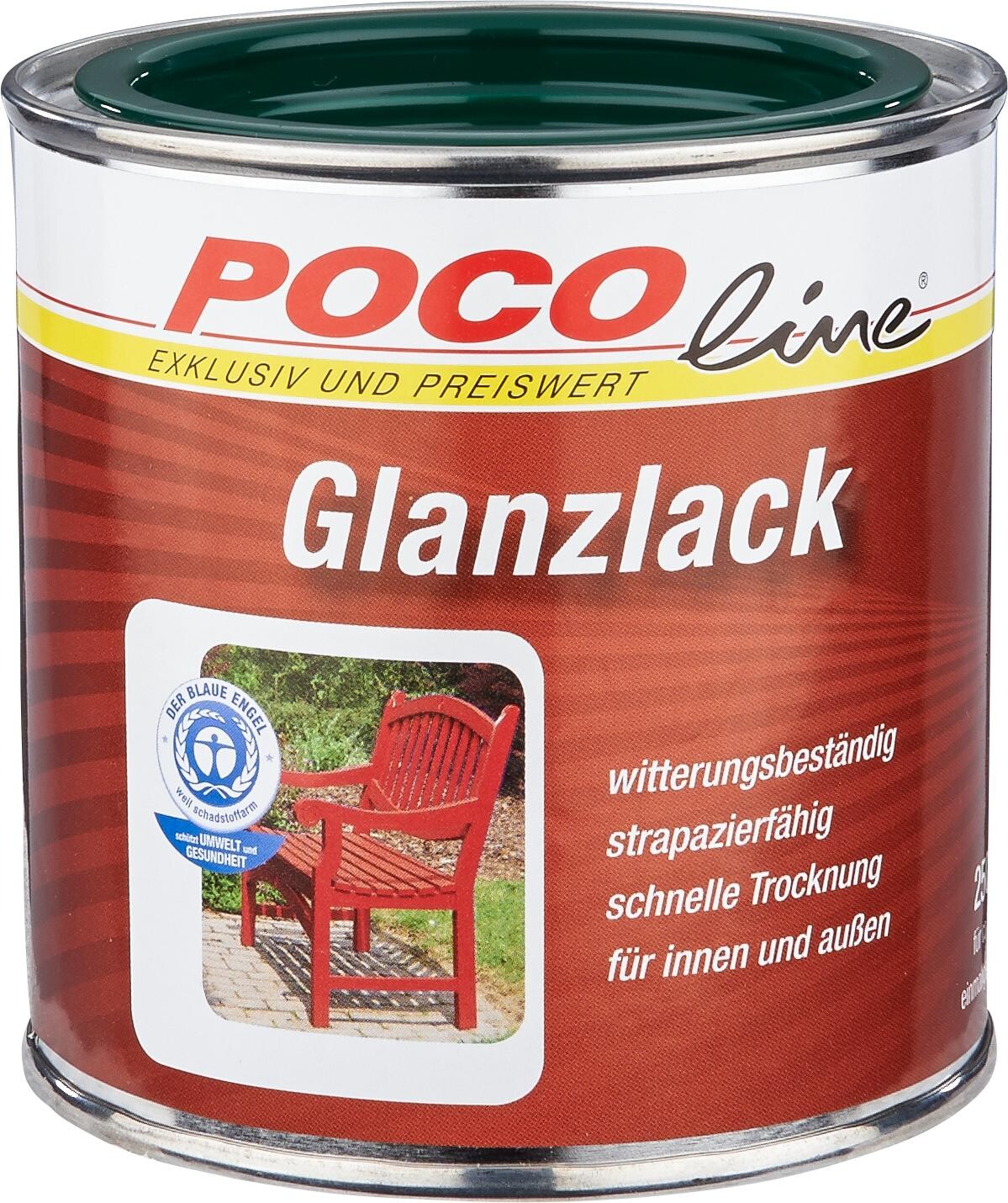 POCOline Acyl Buntlack moosgrün glänzend ca. 0,25 l