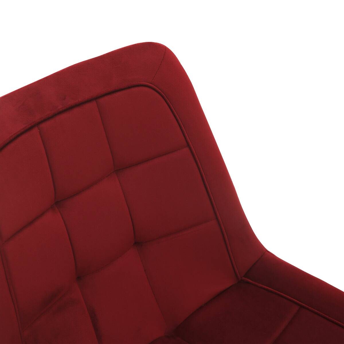 Stuhl KIRA bordeaux Samtoptik B/H/T: ca. 59,5x82,5x49 cm