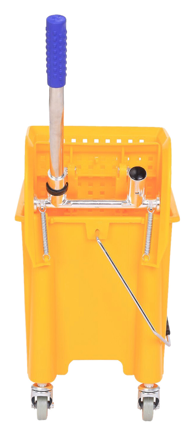 HOMCOM Putzwagen gelb Kunststoff B/H/T: ca. 63x67x27 cm