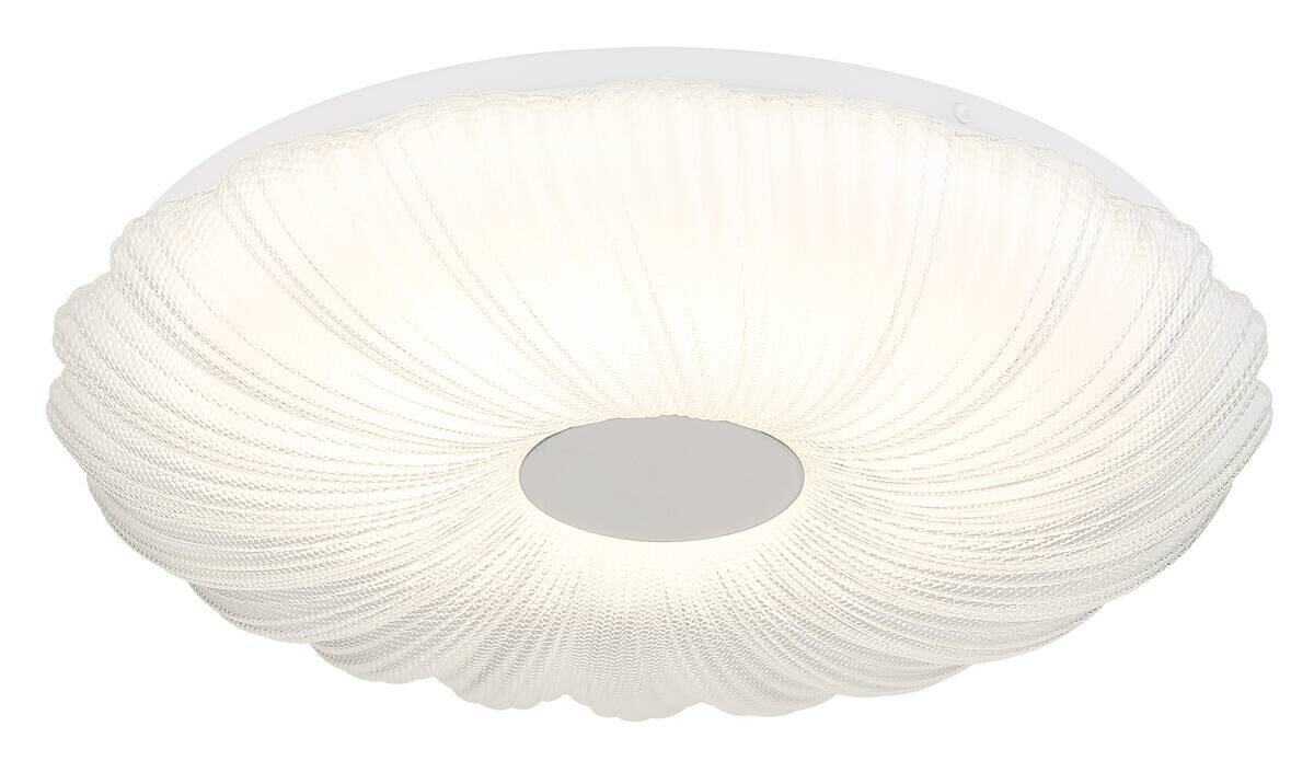 GLOBO Deckenleuchte weiß Satiniert Opal Metall Kunststoff H/D: ca. 7x38 cm 1 Brennstellen