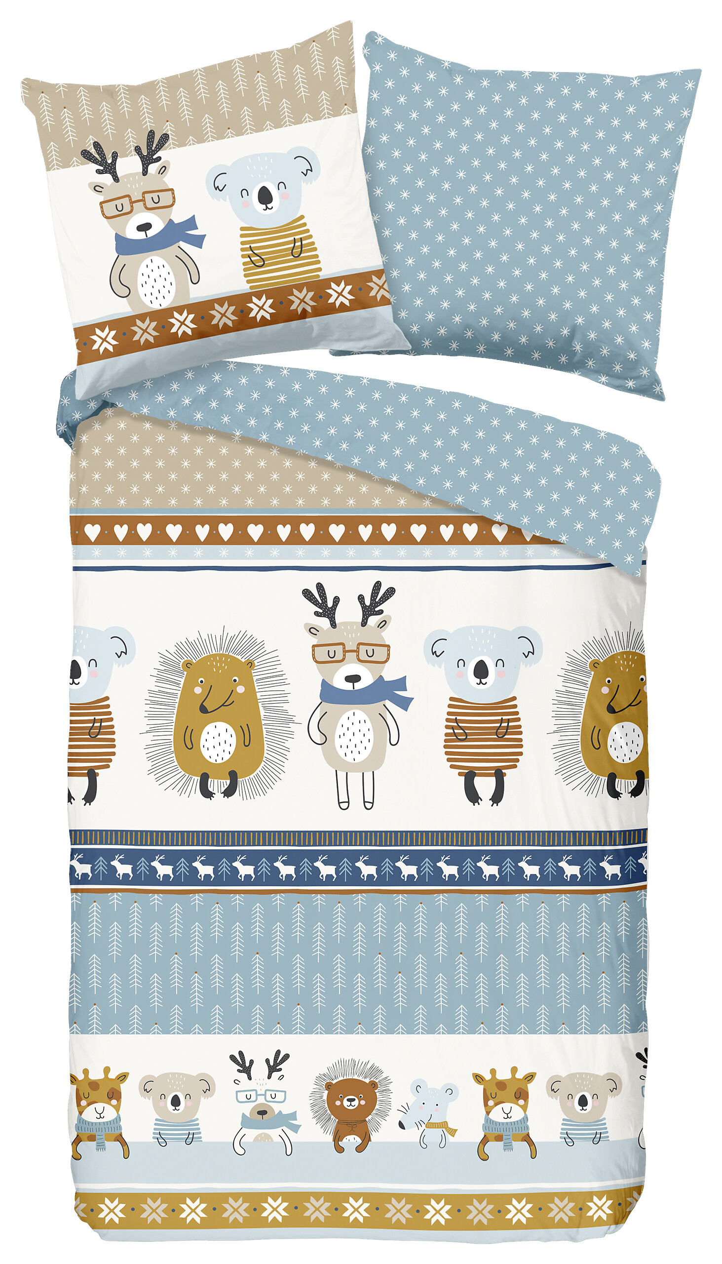 Baumwoll Bettwäsche Woodland Flanell