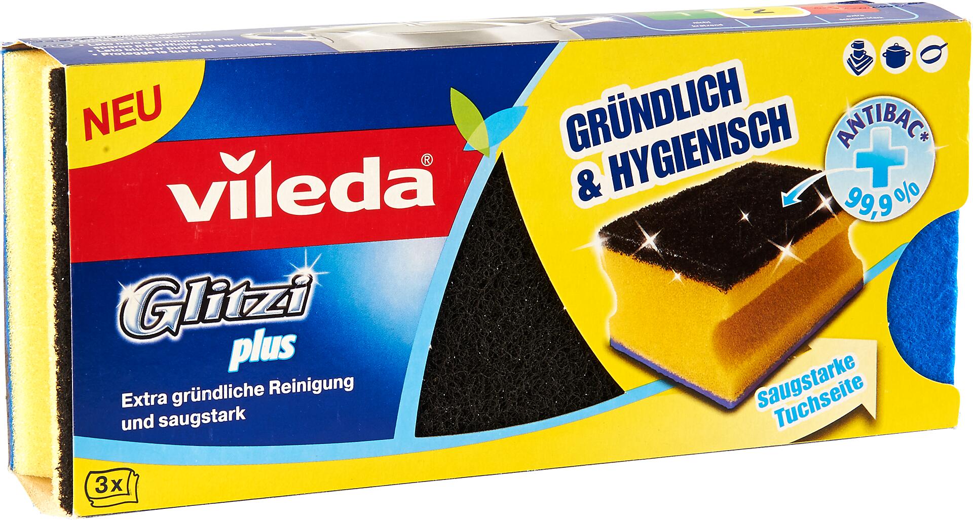 Vileda Topfschwämme gelb B/H/L: ca. 9x4,5x7 cm