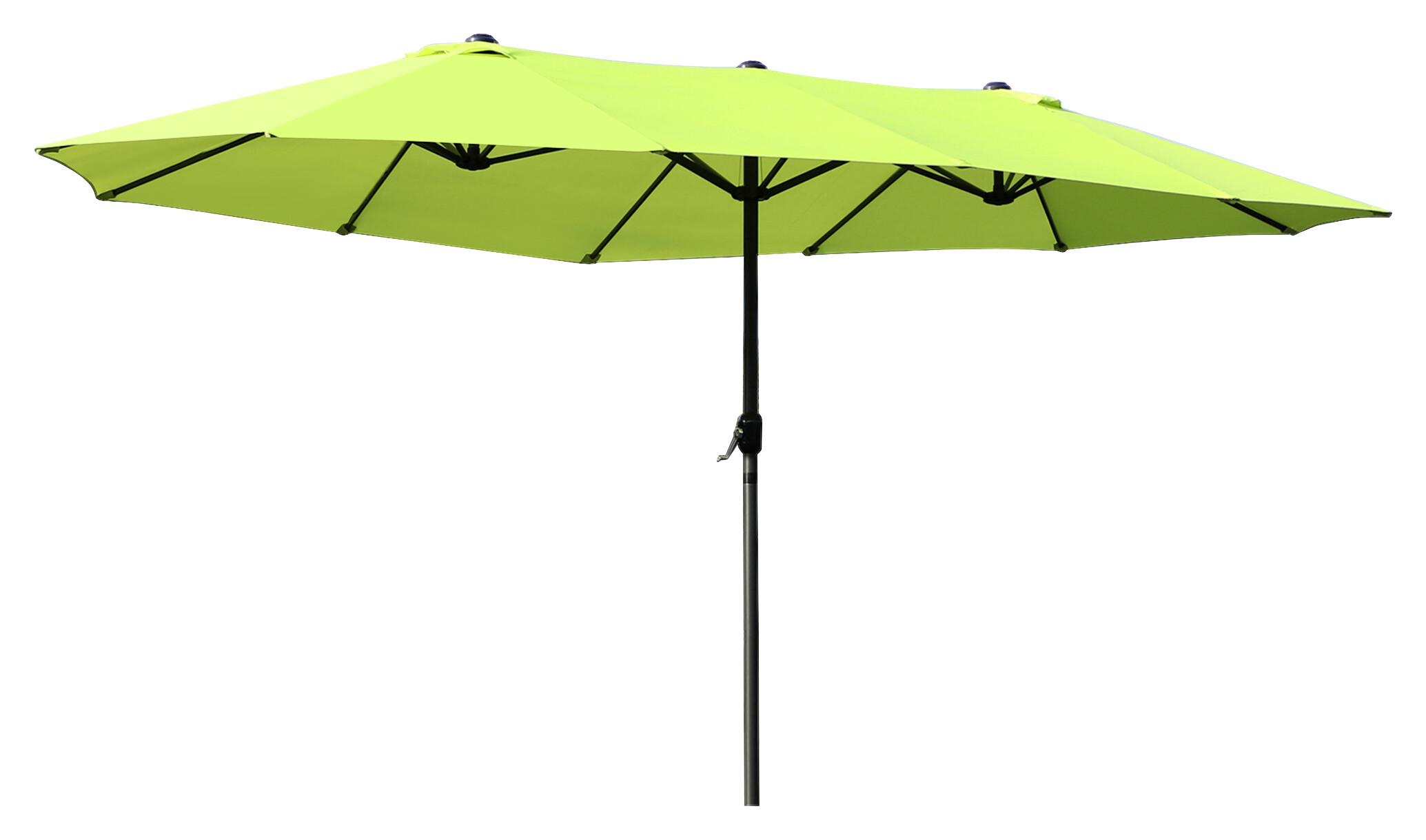 Outsunny Sonnenschirm grün Stahl B/H/L: ca. 270x240x460 cm