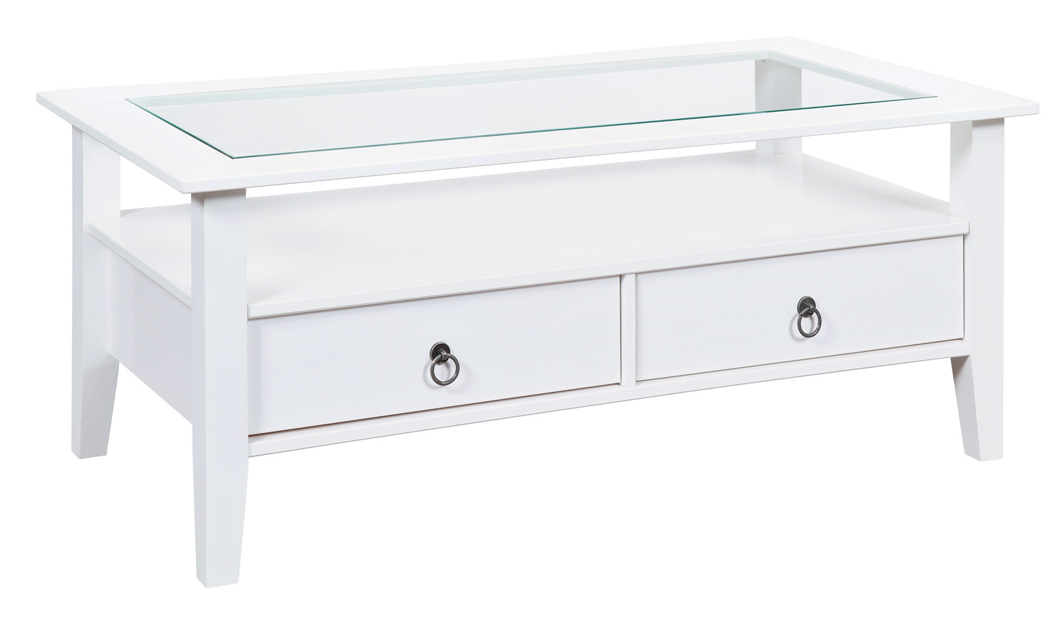 Inter Link Couchtisch Provence weiß Kiefer B/H/T: ca. 115x45x60 cm