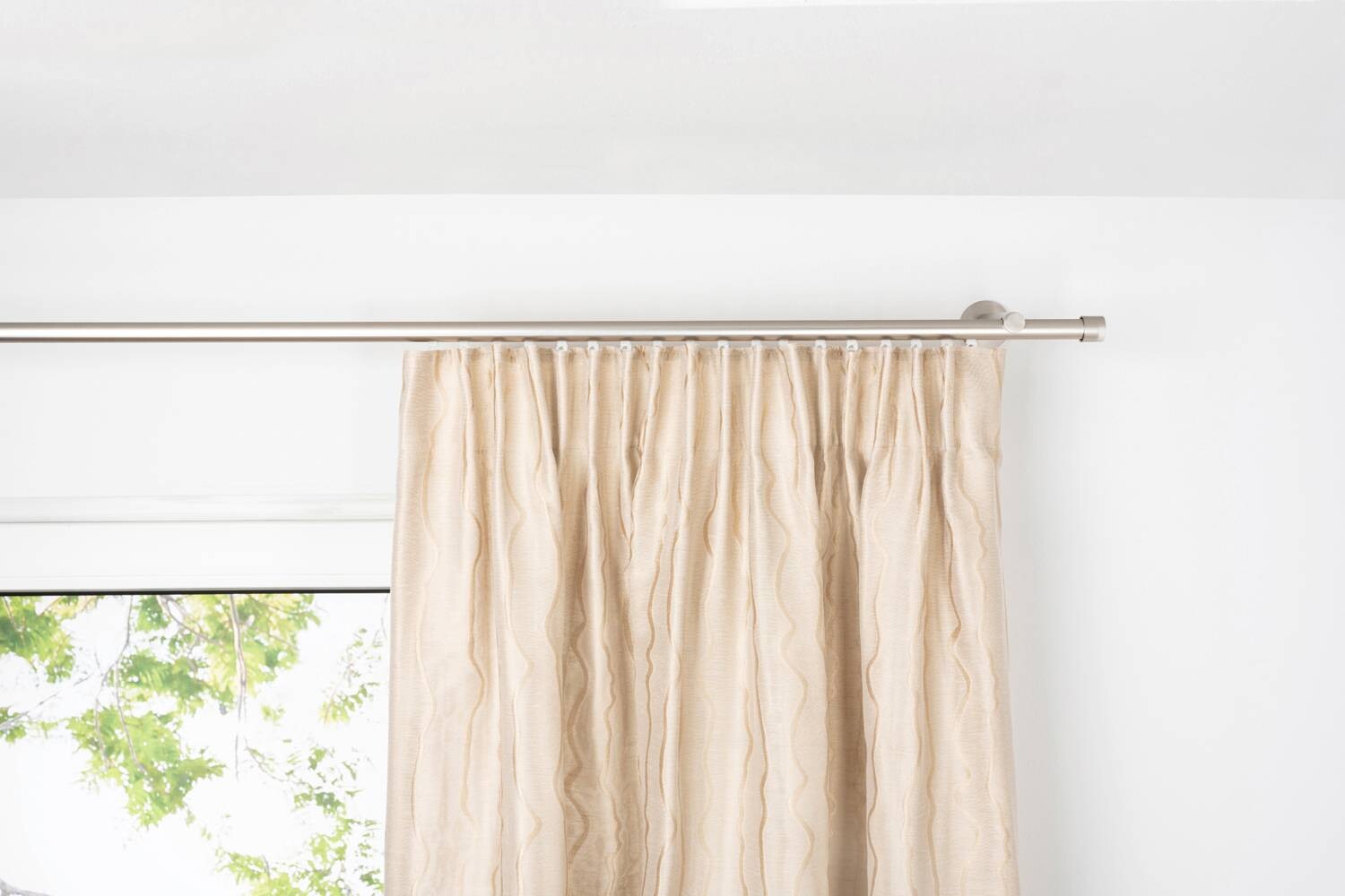 Kombivorhang 2er Pack Stream sand B/L: ca. 135x300 cm