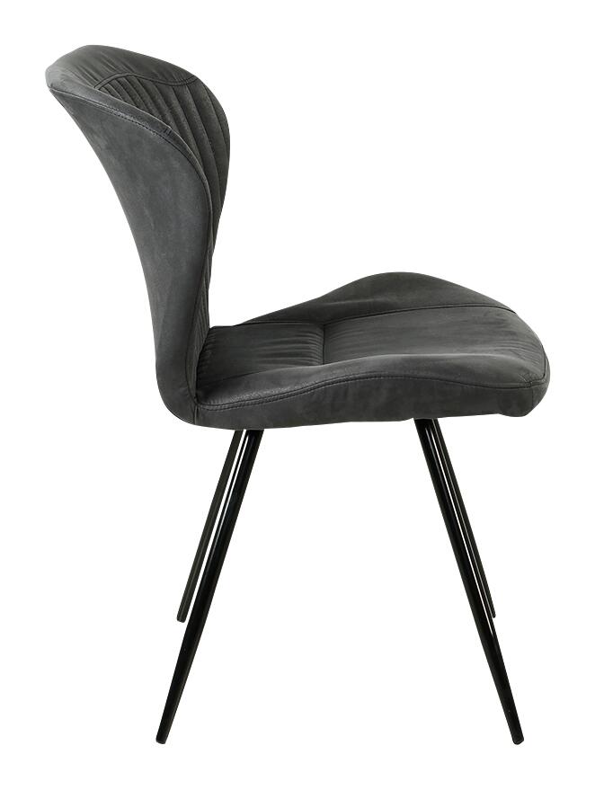 Stuhl  anthrazit Vintage B/H/T: ca. 54x86x64 cm