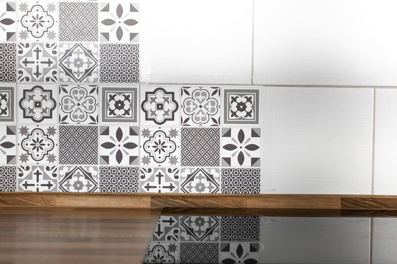 d-c-fix Wandfliese selbstklebend grau B/L: ca. 30,5x30,5 cm