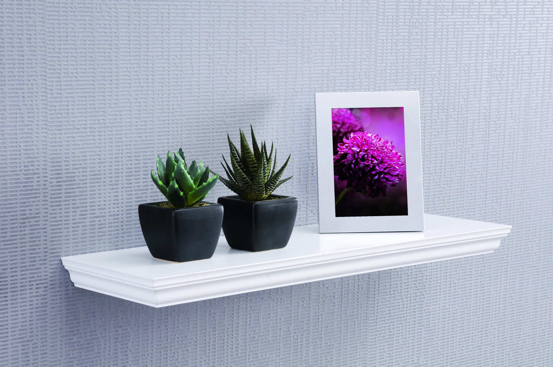 Wandboard Landwood 60 weiß B/T/S: ca. 60x19,5x3,8 cm