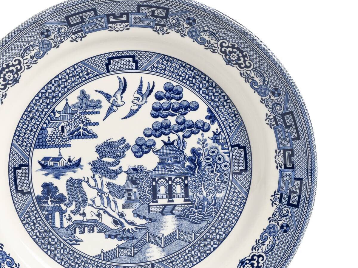 CreaTable Tafelservice China Town blau Steingut 18 tlg.