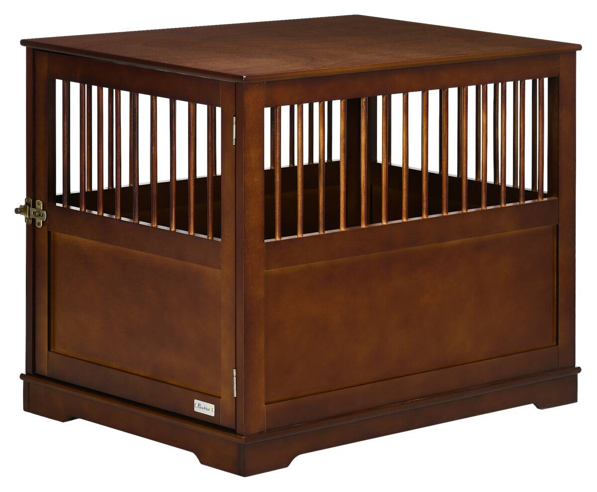 PawHut Hunde-Zubehör braun Edelstahl B/H/L: ca. 59,5x80,5x67,5 cm