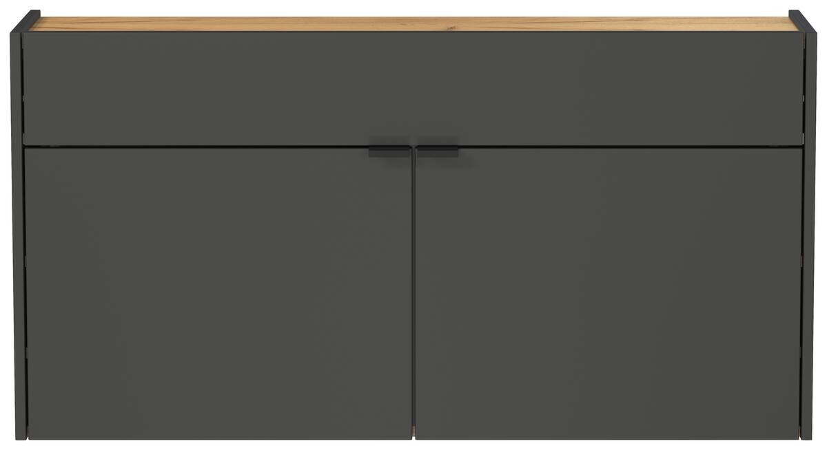 Mehrzweckschrank 1398-549 Graphit Optik Eiche Navarra Nachbildung B/H/T: ca. 110x57x22 cm