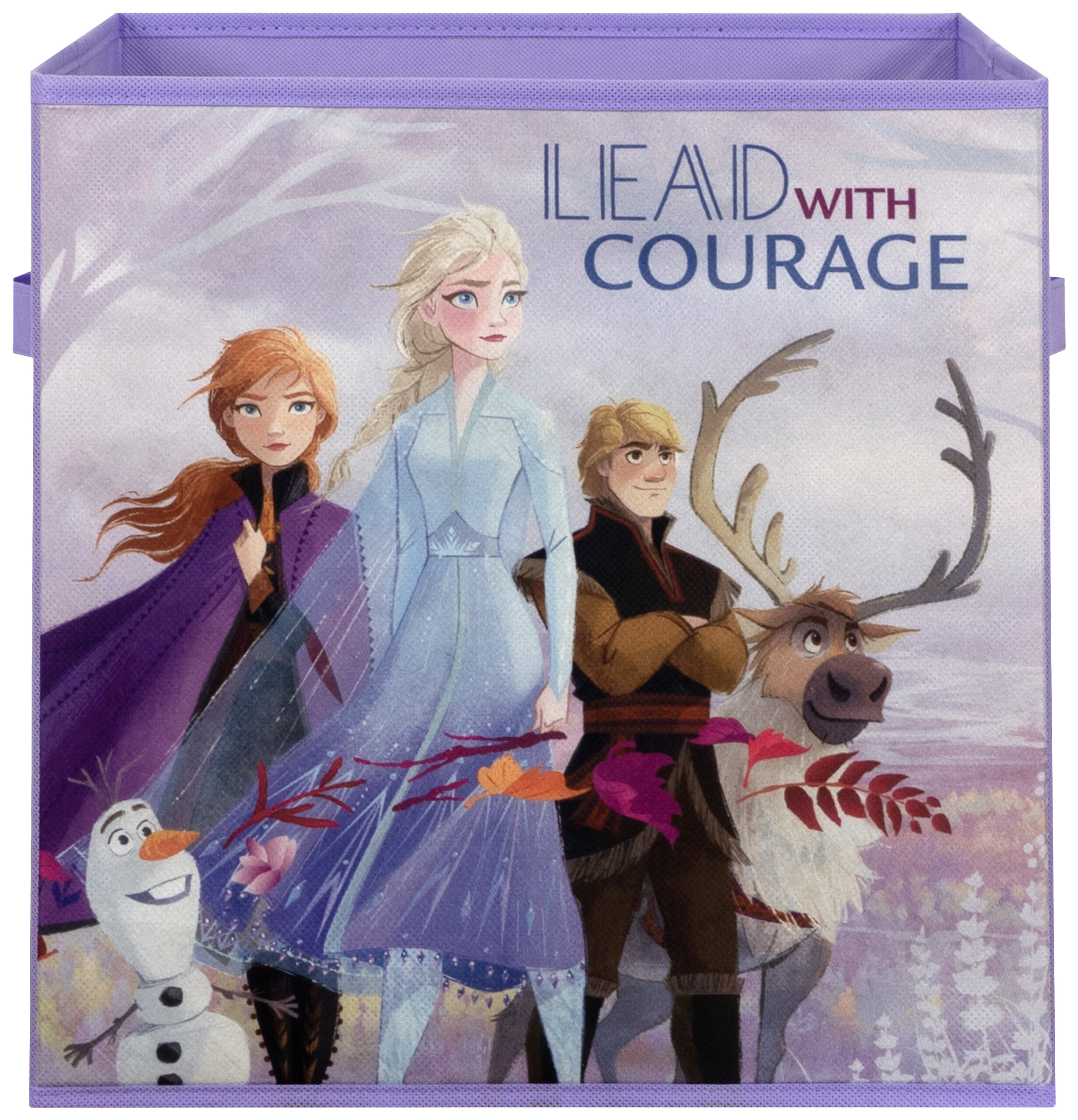 Stoffbox Frozen lila B/H/T: ca. 32x32x32 cm