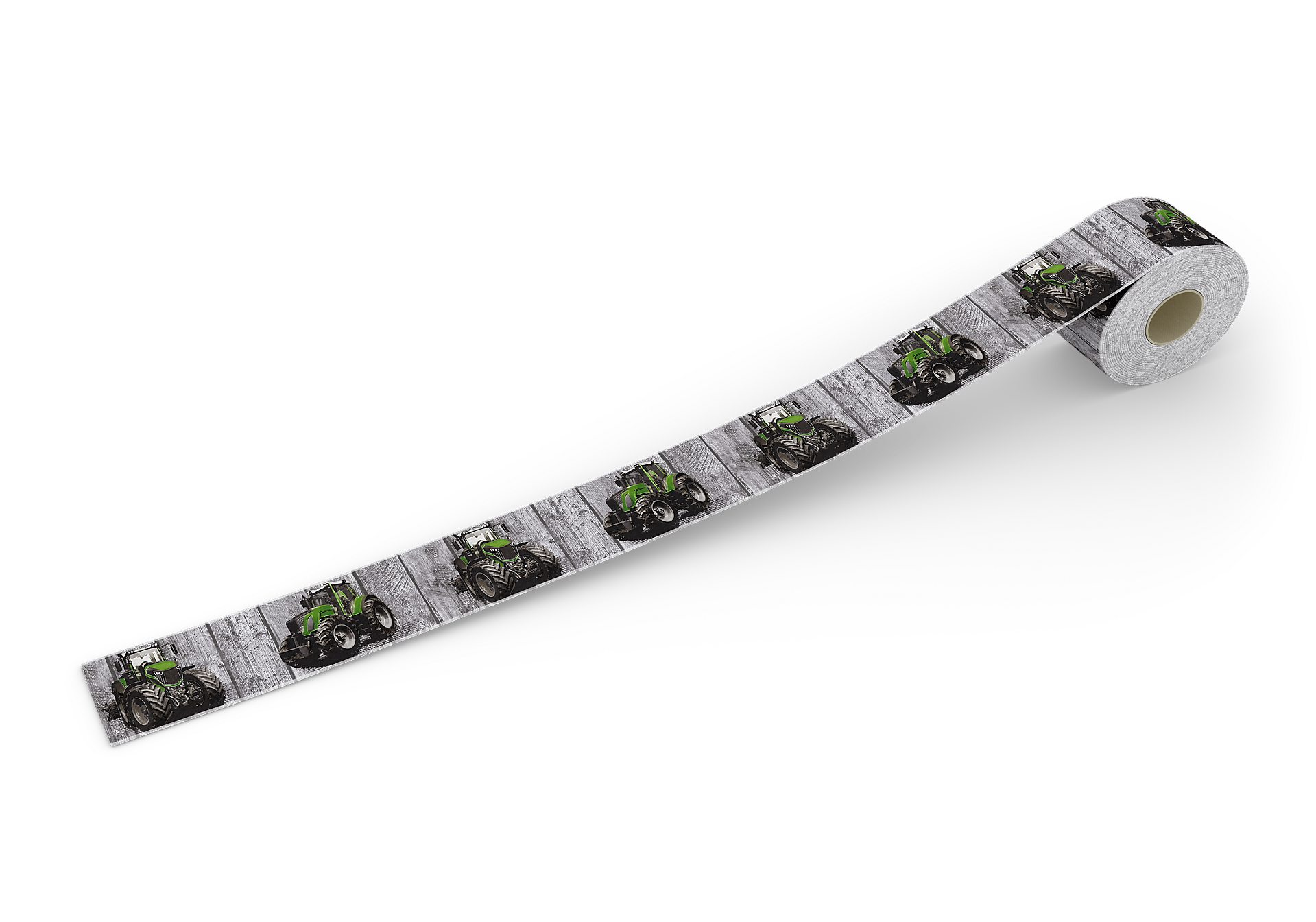 Borte Traktor grau grün B/L: ca. 13x500 cm Borte Traktor grau grün B/L: ca. 13x500 cm