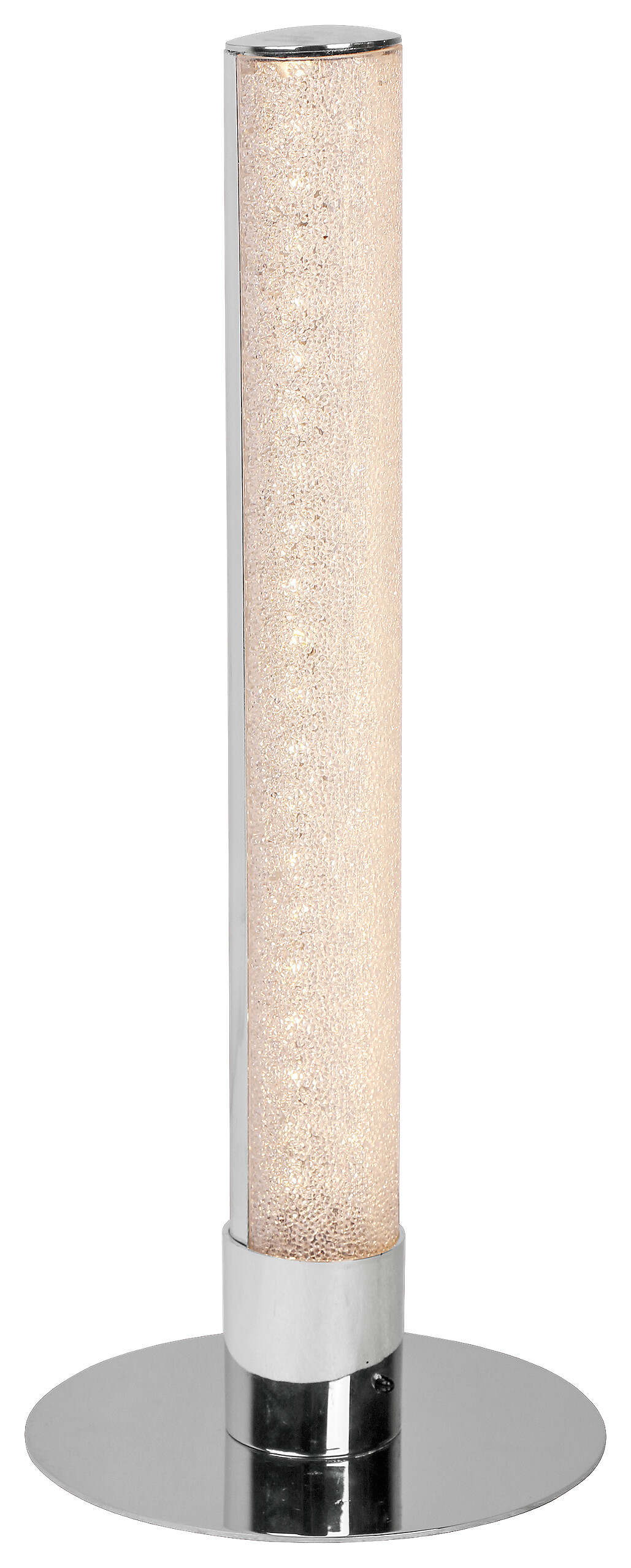 POCOline Tischleuchte Polly Chrom klar Metall Acryl H/D: ca. 40x15 cm