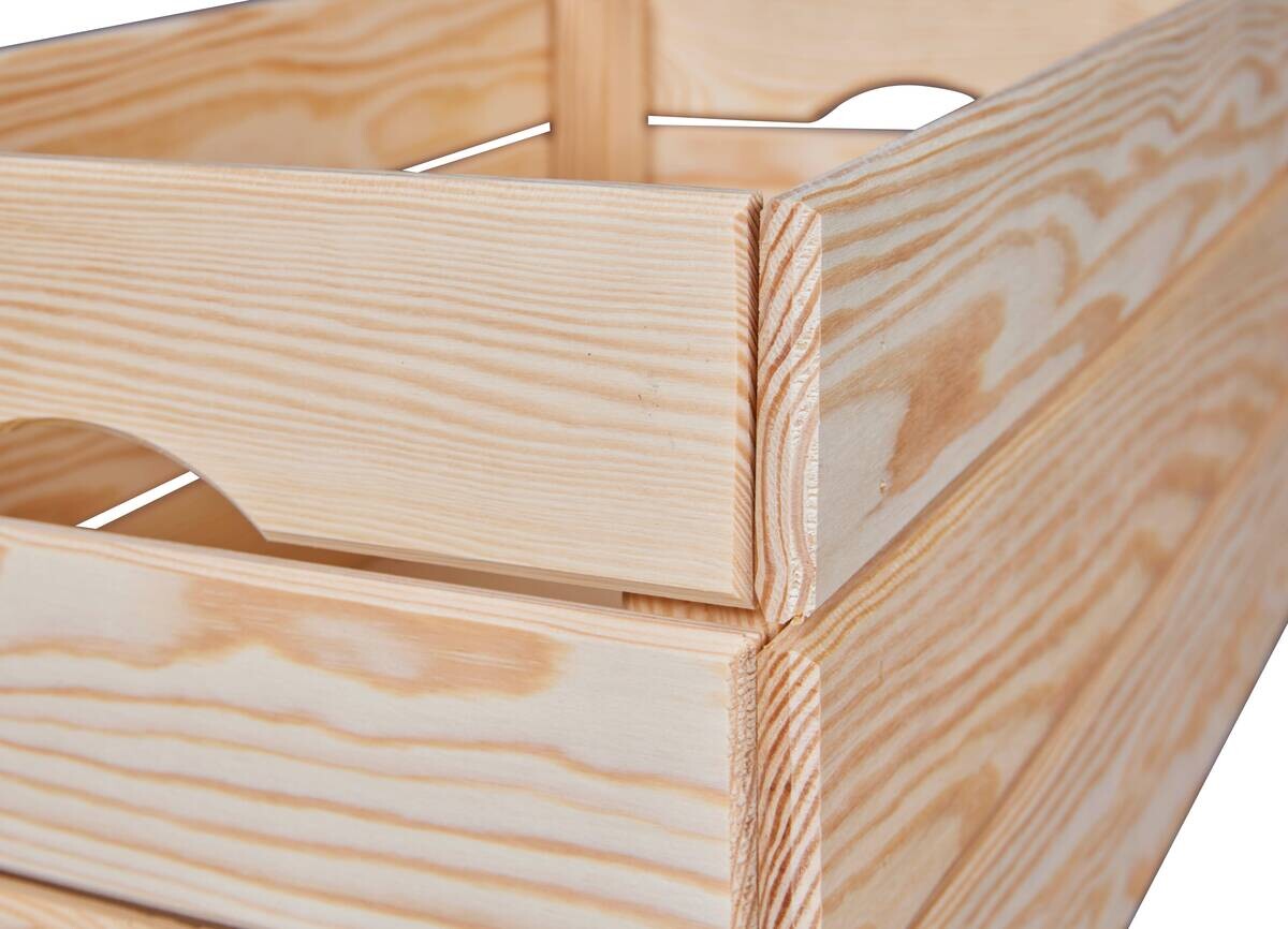 Holzkiste Valloni L natur natur Holz B/H/L: ca. 31,5x23x65 cm