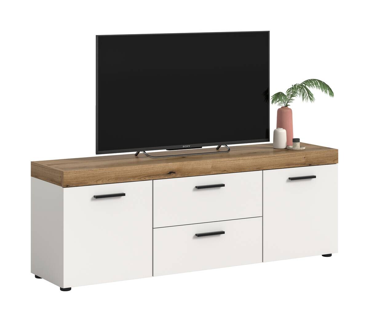 TV-Lowboard Sunset weiß B/H/T: ca. 150x54x37 cm