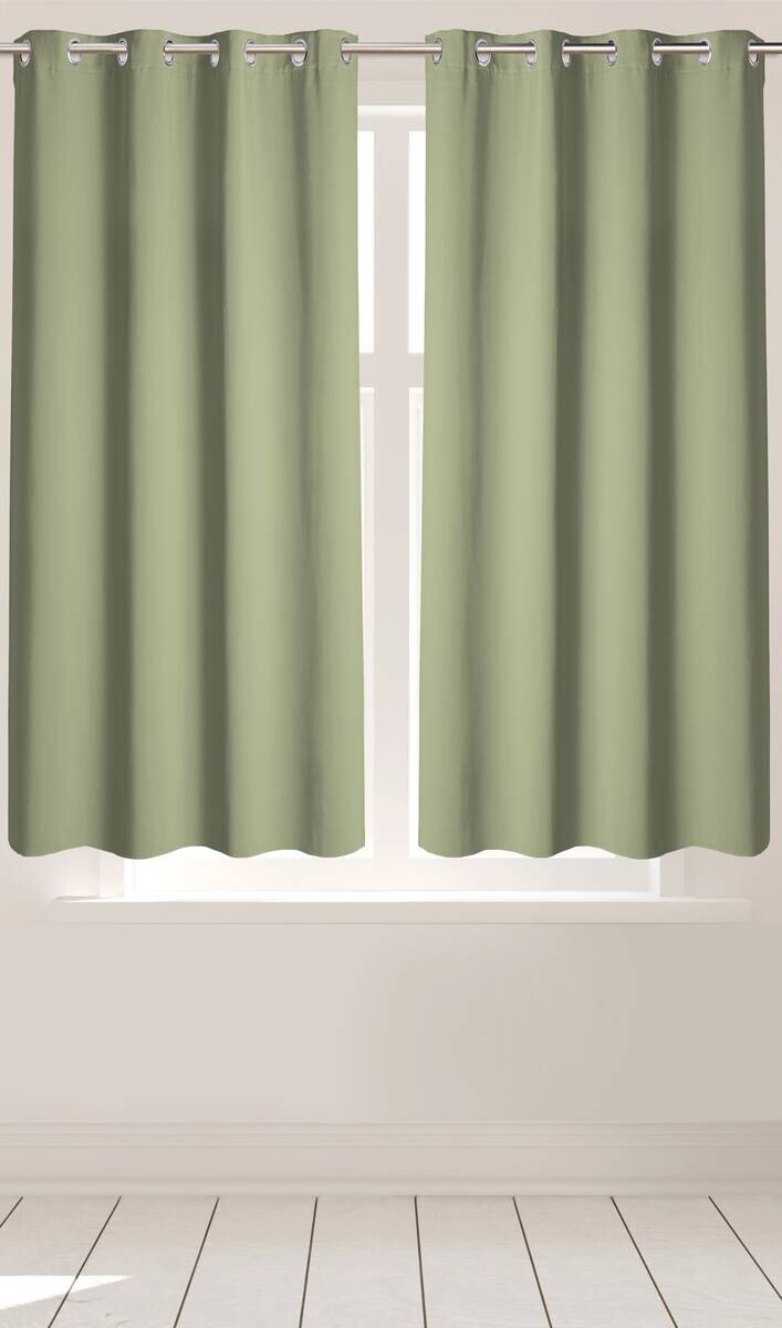 Ösenvorhang Verona grün B/L: ca. 140x145 cm