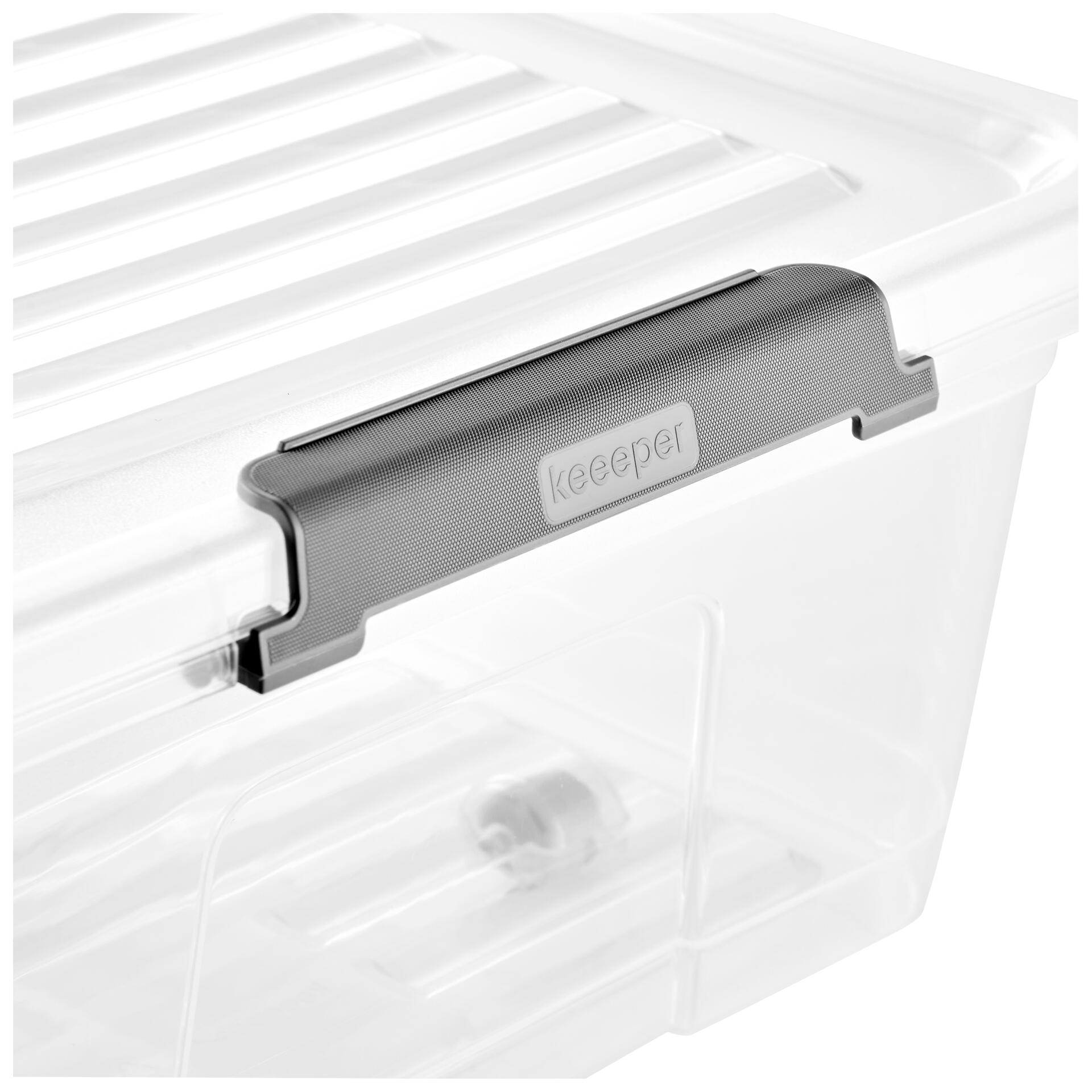 Aufbewahrungsbox transparent B/T/L: ca. 38x77x38 cm