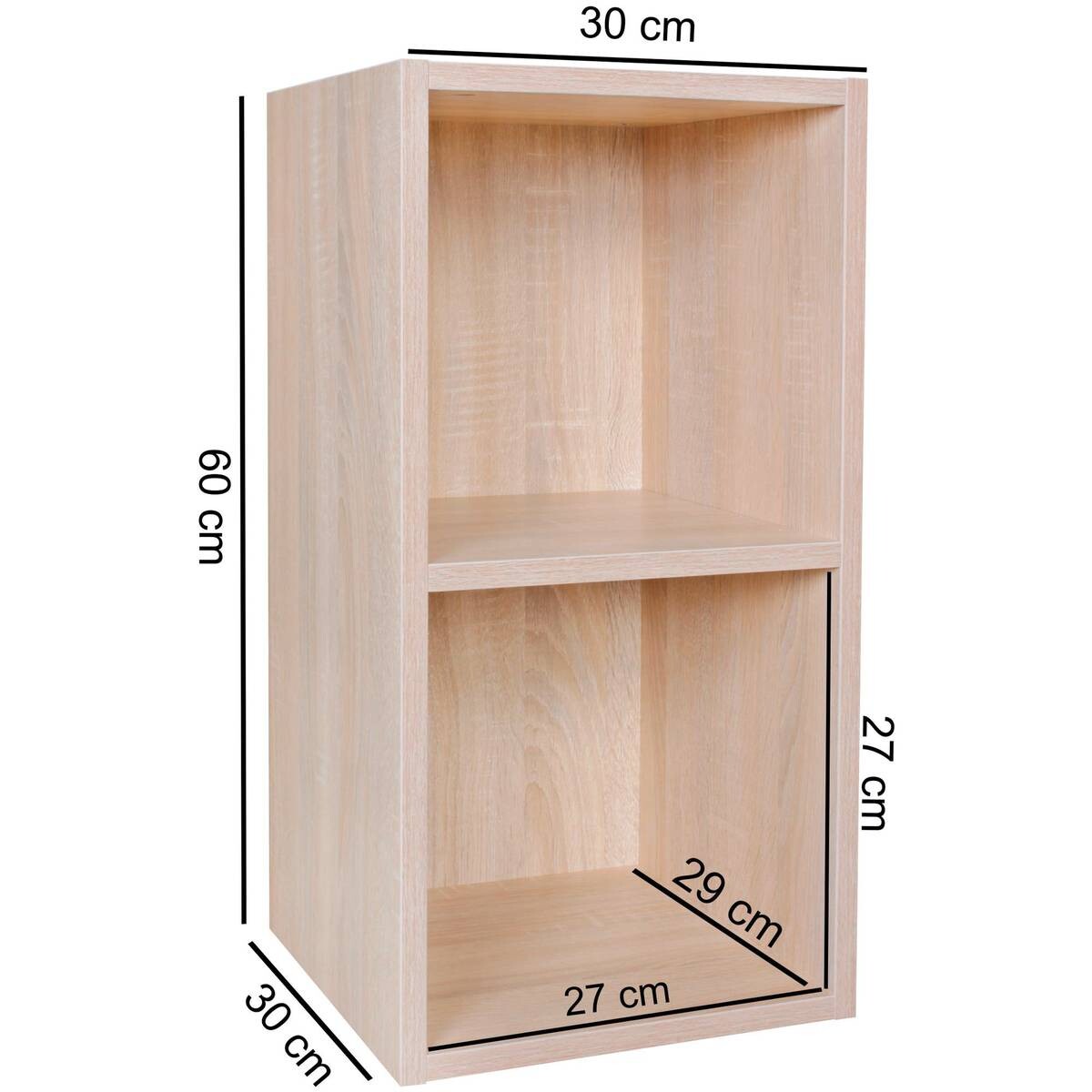 Standregal Eiche Sonoma Nachbildung B/H/T: ca. 30x60x30 cm