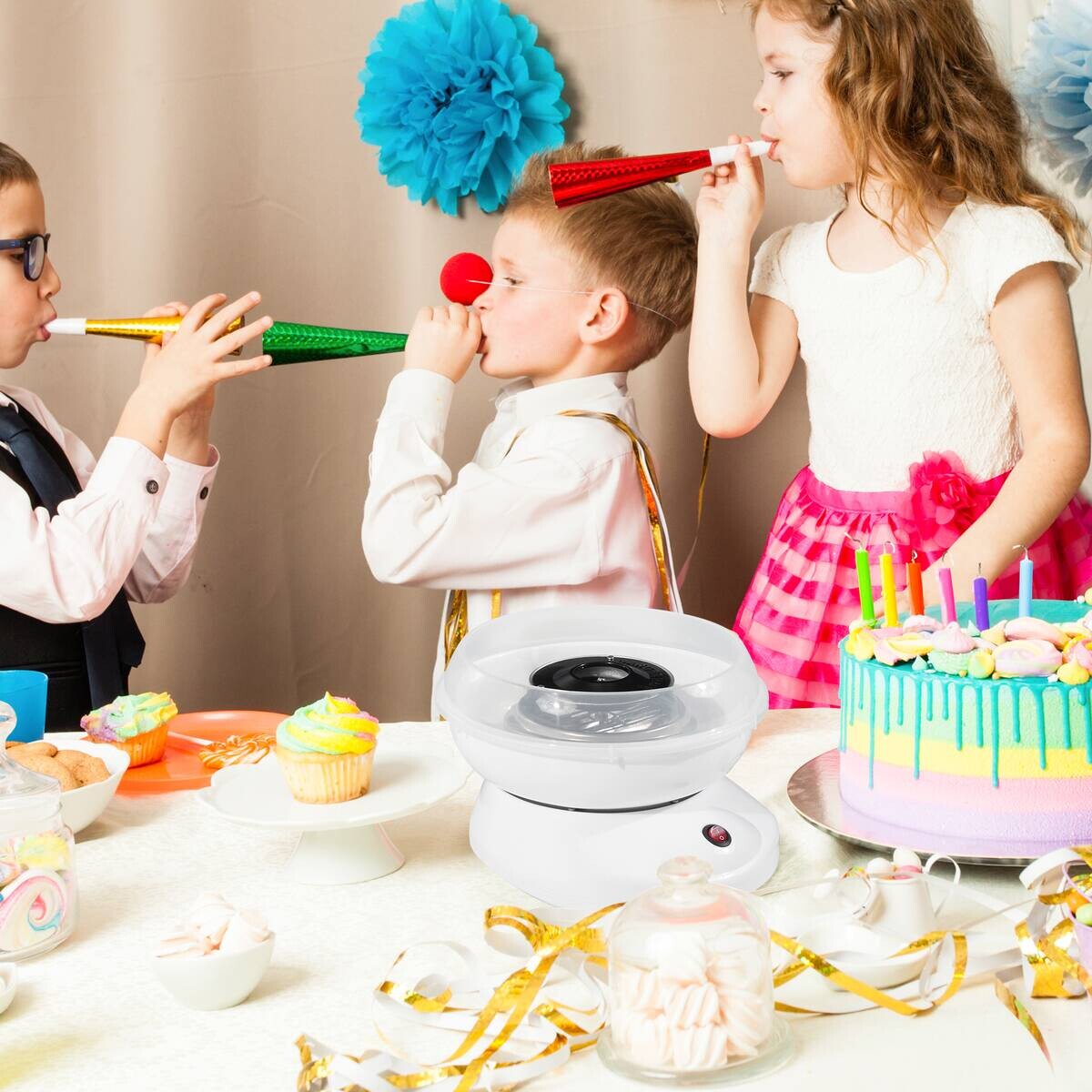 HOMCOM Küchengerät weiß Edelstahl Polypropylen B/H/L: ca. 26x27x18 cm