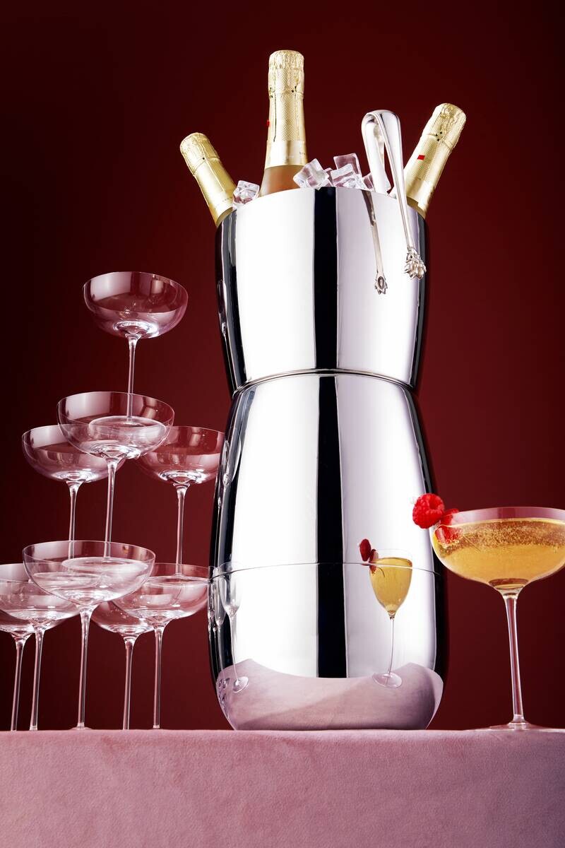 MASTERPRO Cocktail-Set THE DROP silber Edelstahl