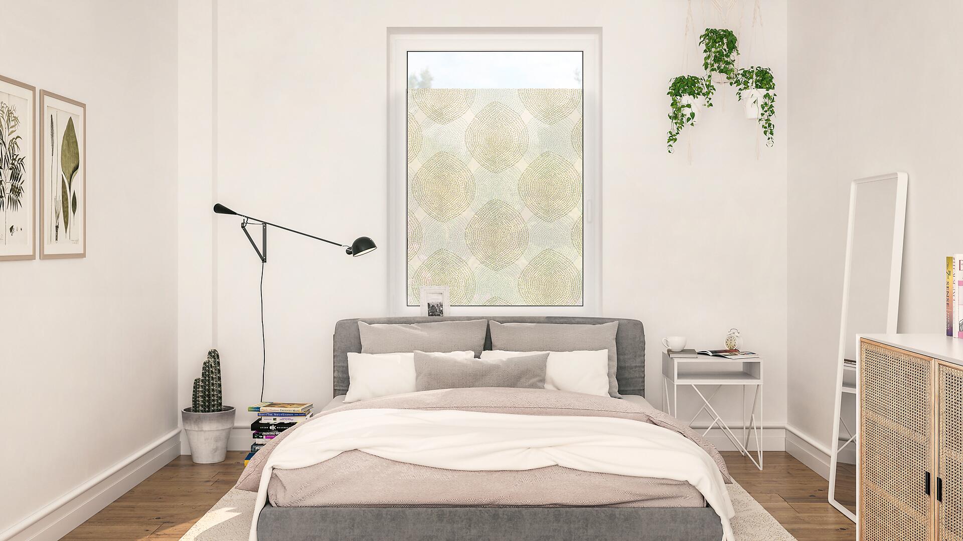 LICHTBLICK Fensterfolie Drop India  Drop India beige B/L: ca. 100x130 cm