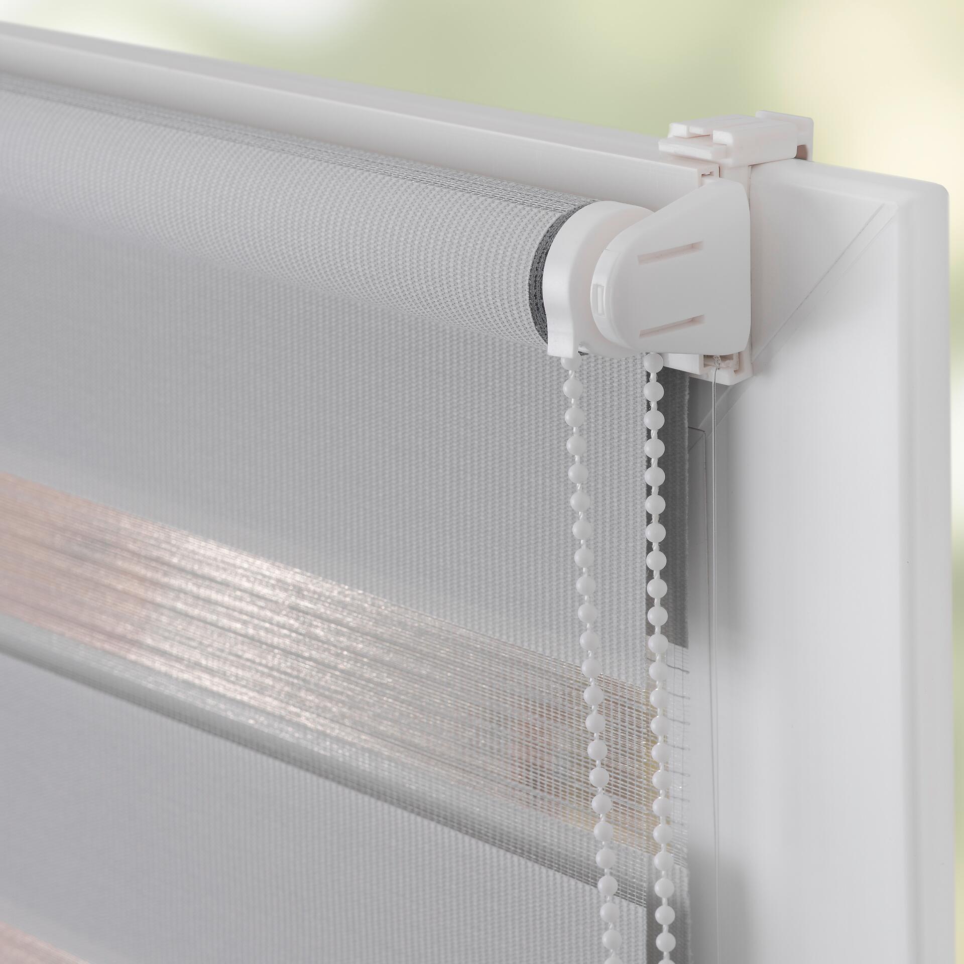 LICHTBLICK Doppelrollo Duo grau B/L: ca. 45x150 cm